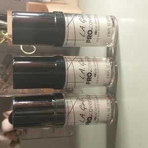 3 La Girl Pro Coverage White Foundation Mixing  Goth Fair